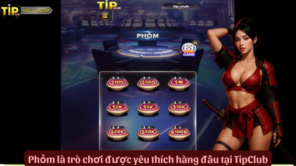Phỏm là trò chơi được yêu thích hàng đầu tại TipClub