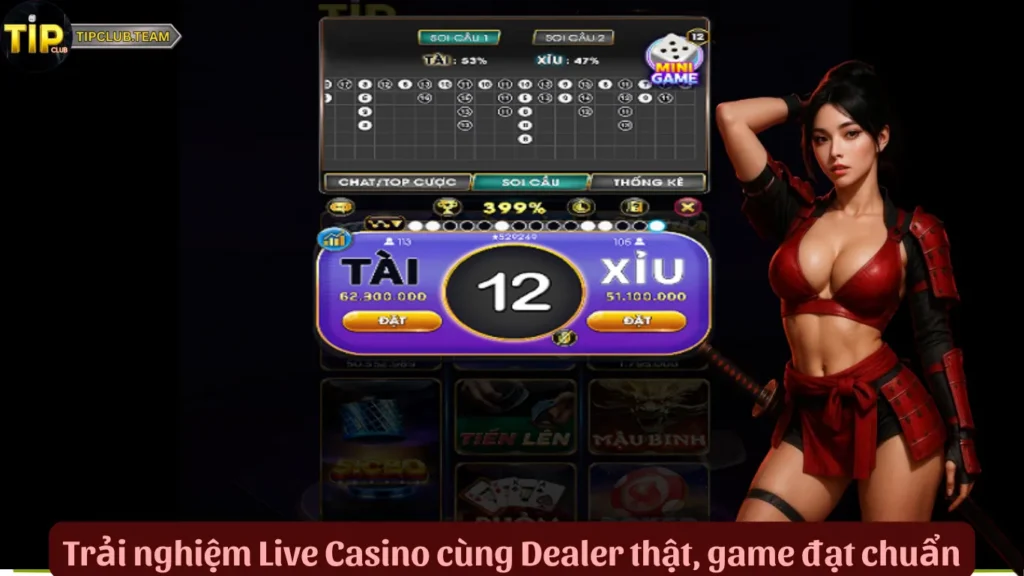 Trải nghiệm Live Casino cùng Dealer thật, game đạt chuẩn
