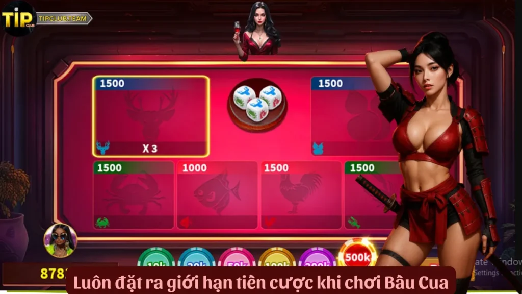 Luôn đặt ra giới hạn tiền cược khi chơi Bầu Cua